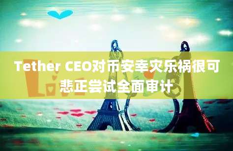 Tether CEO对币安幸灾乐祸很可悲正尝试全面审计