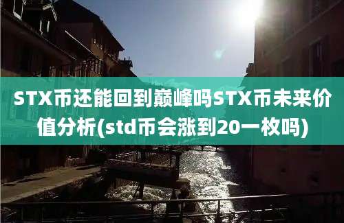 STX币还能回到巅峰吗STX币未来价值分析(std币会涨到20一枚吗)