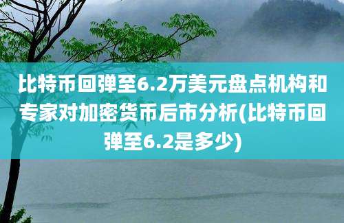 比特币回弹至6.2万美元盘点机构和专家对加密货币后市分析(比特币回弹至6.2是多少)