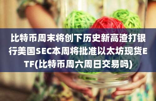 比特币周末将创下历史新高渣打银行美国SEC本周将批准以太坊现货ETF(比特币周六周日交易吗)