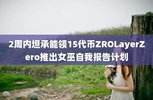 2周内坦承能领15代币ZROLayerZero推出女巫自我报告计划