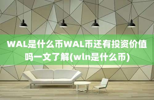 WAL是什么币WAL币还有投资价值吗一文了解(wln是什么币)