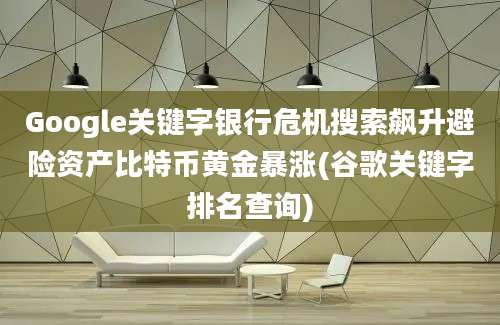 Google关键字银行危机搜索飙升避险资产比特币黄金暴涨(谷歌关键字排名查询)