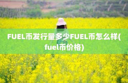 FUEL币发行量多少FUEL币怎么样(fuel币价格)