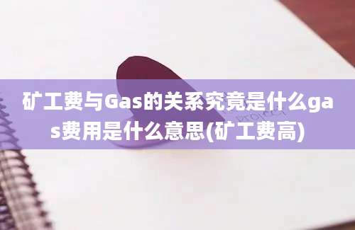 矿工费与Gas的关系究竟是什么gas费用是什么意思(矿工费高)