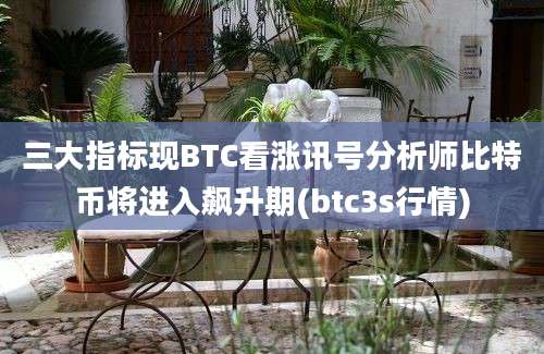 三大指标现BTC看涨讯号分析师比特币将进入飙升期(btc3s行情)