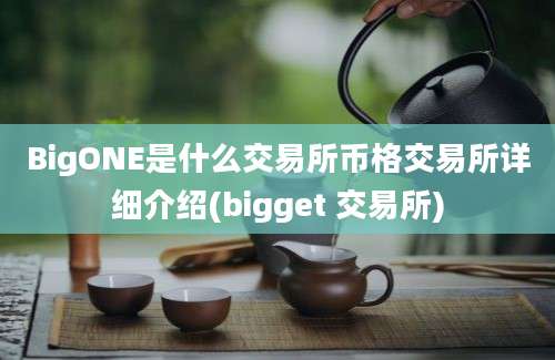 BigONE是什么交易所币格交易所详细介绍(bigget 交易所)