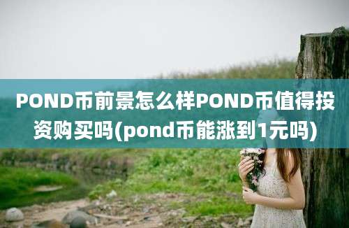 POND币前景怎么样POND币值得投资购买吗(pond币能涨到1元吗)