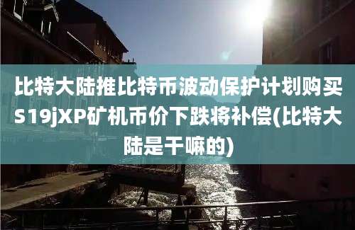 比特大陆推比特币波动保护计划购买S19jXP矿机币价下跌将补偿(比特大陆是干嘛的)