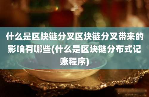 什么是区块链分叉区块链分叉带来的影响有哪些(什么是区块链分布式记账程序)