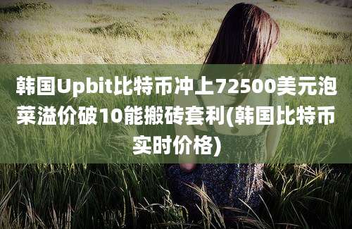 韩国Upbit比特币冲上72500美元泡菜溢价破10能搬砖套利(韩国比特币实时价格)