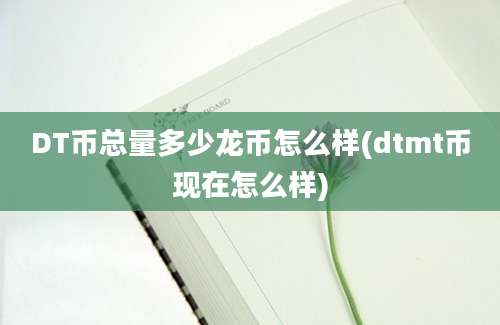 DT币总量多少龙币怎么样(dtmt币现在怎么样)