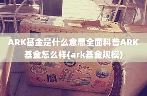 ARK基金是什么意思全面科普ARK基金怎么样(ark基金规模)