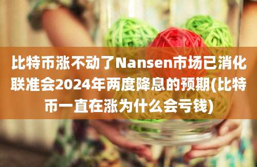 比特币涨不动了Nansen市场已消化联准会2024年两度降息的预期(比特币一直在涨为什么会亏钱)