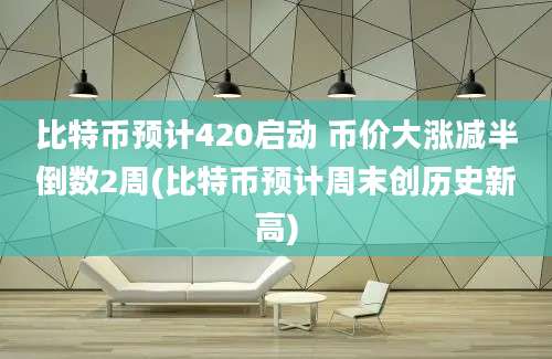 比特币预计420启动 币价大涨减半倒数2周(比特币预计周末创历史新高)