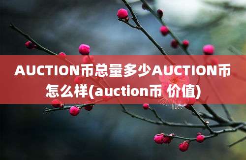 AUCTION币总量多少AUCTION币怎么样(auction币 价值)