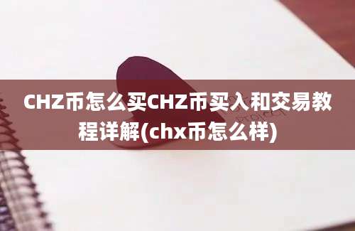 CHZ币怎么买CHZ币买入和交易教程详解(chx币怎么样)