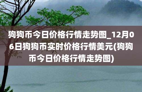 狗狗币今日价格行情走势图_12月06日狗狗币实时价格行情美元(狗狗币今日价格行情走势图)