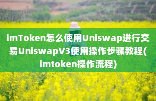 imToken怎么使用Uniswap进行交易UniswapV3使用操作步骤教程(imtoken操作流程)