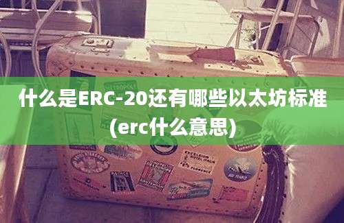 什么是ERC-20还有哪些以太坊标准(erc什么意思)