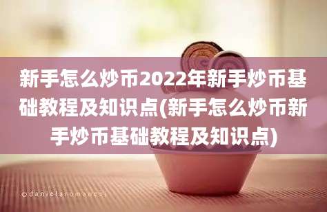 新手怎么炒币2022年新手炒币基础教程及知识点(新手怎么炒币新手炒币基础教程及知识点)