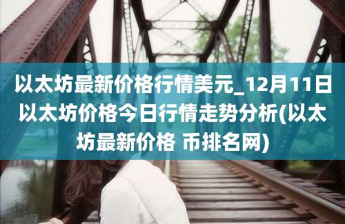 以太坊最新价格行情美元_12月11日以太坊价格今日行情走势分析(以太坊最新价格 币排名网)