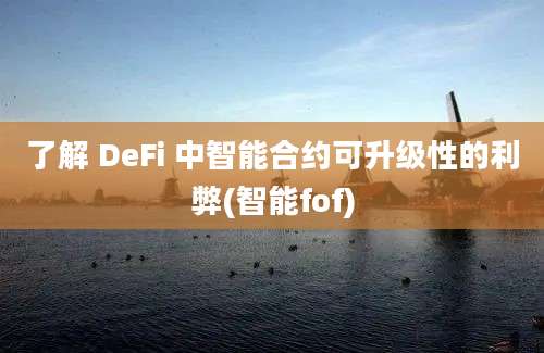 了解 DeFi 中智能合约可升级性的利弊(智能fof)