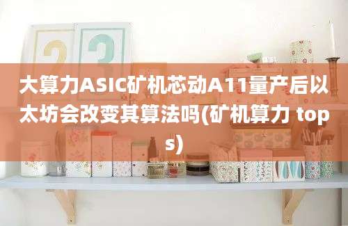 大算力ASIC矿机芯动A11量产后以太坊会改变其算法吗(矿机算力 tops)