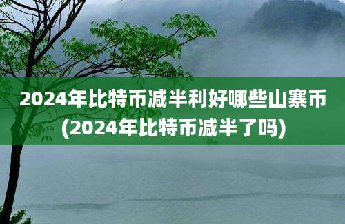 2024年比特币减半利好哪些山寨币(2024年比特币减半了吗)