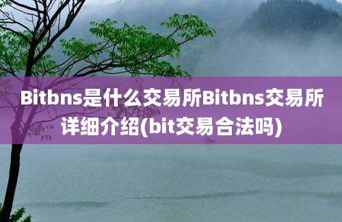 Bitbns是什么交易所Bitbns交易所详细介绍(bit交易合法吗)