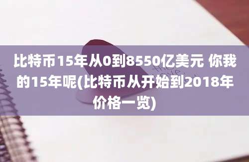 比特币15年从0到8550亿美元 你我的15年呢(比特币从开始到2018年价格一览)