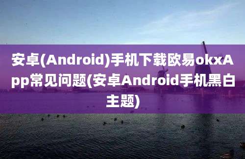 安卓(Android)手机下载欧易okxApp常见问题(安卓Android手机黑白主题)