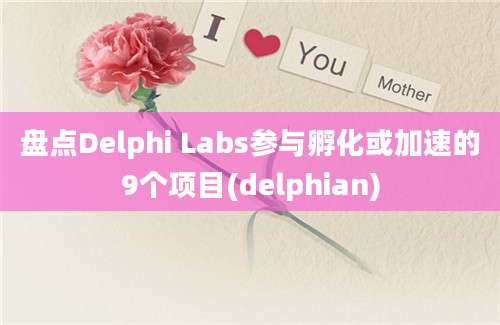 盘点Delphi Labs参与孵化或加速的9个项目(delphian)