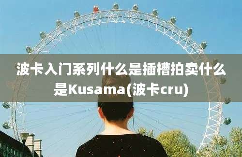 波卡入门系列什么是插槽拍卖什么是Kusama(波卡cru)