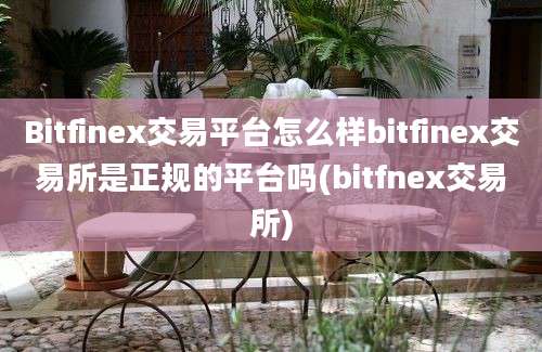 Bitfinex交易平台怎么样bitfinex交易所是正规的平台吗(bitfnex交易所)