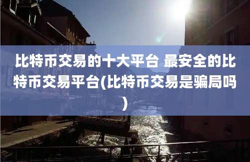 比特币交易的十大平台 最安全的比特币交易平台(比特币交易是骗局吗)