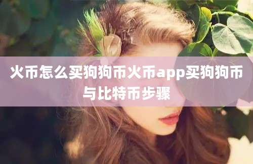 火币怎么买狗狗币火币app买狗狗币与比特币步骤