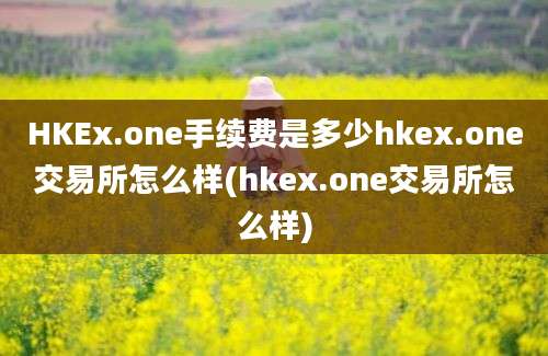 HKEx.one手续费是多少hkex.one交易所怎么样(hkex.one交易所怎么样)