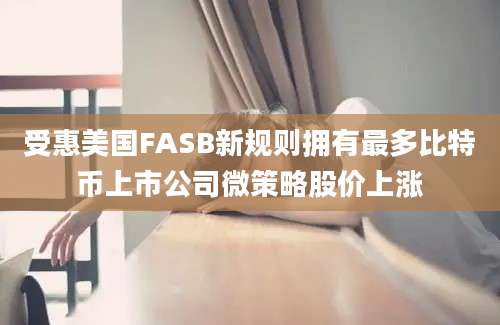 受惠美国FASB新规则拥有最多比特币上市公司微策略股价上涨