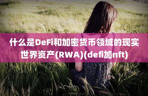 什么是DeFi和加密货币领域的现实世界资产(RWA)(defi加nft)