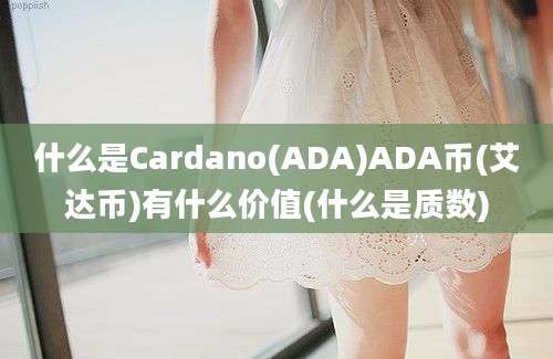 什么是Cardano(ADA)ADA币(艾达币)有什么价值(什么是质数)