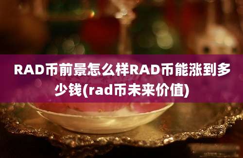 RAD币前景怎么样RAD币能涨到多少钱(rad币未来价值)