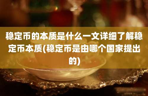 稳定币的本质是什么一文详细了解稳定币本质(稳定币是由哪个国家提出的)