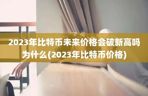 2023年比特币未来价格会破新高吗为什么(2023年比特币价格)