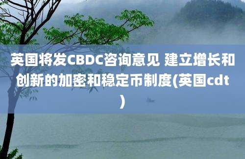 英国将发CBDC咨询意见 建立增长和创新的加密和稳定币制度(英国cdt)