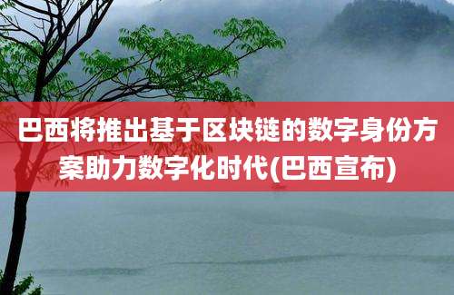 巴西将推出基于区块链的数字身份方案助力数字化时代(巴西宣布)