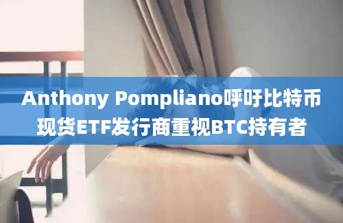 Anthony Pompliano呼吁比特币现货ETF发行商重视BTC持有者