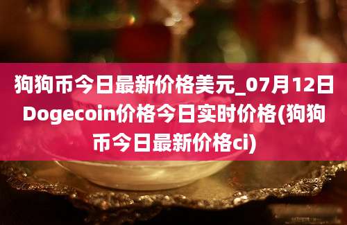 狗狗币今日最新价格美元_07月12日Dogecoin价格今日实时价格(狗狗币今日最新价格ci)