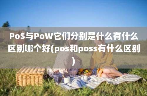 PoS与PoW它们分别是什么有什么区别哪个好(pos和poss有什么区别)