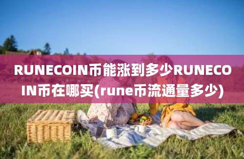 RUNECOIN币能涨到多少RUNECOIN币在哪买(rune币流通量多少)